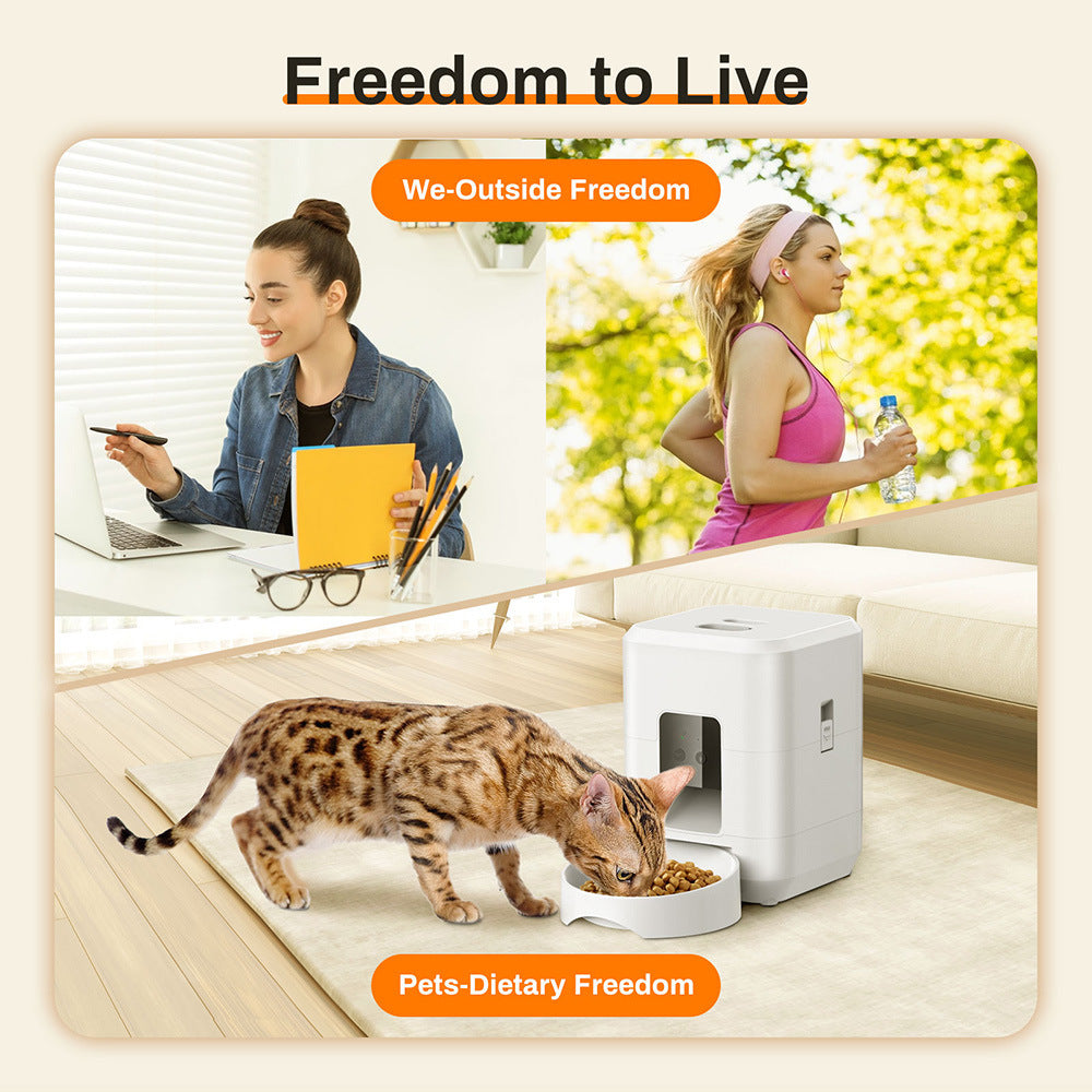 Pet Smart Feeder Pro For Cat & Dog 2L with WIFI Timing